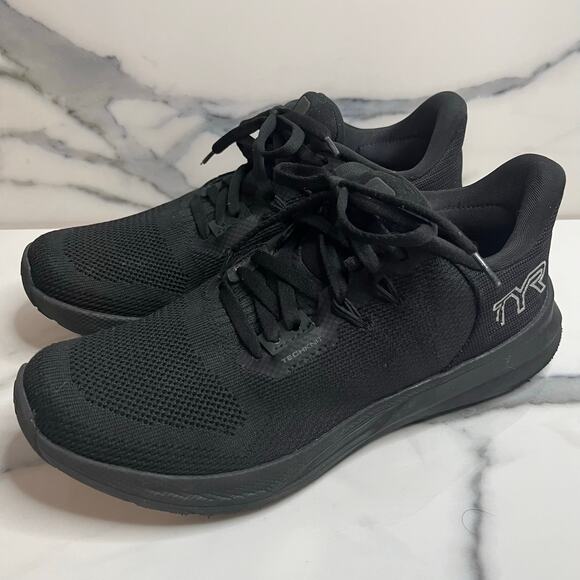 TYR Techknit RNR-1 Men's Size 7.5 Women's 9 US Black Trainers Athletic Shoes - Picture 4 of 8